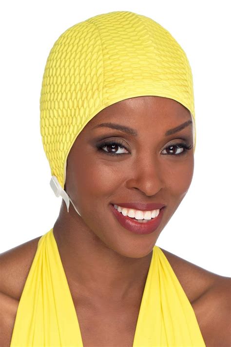 bathing cap with chin strap|More.